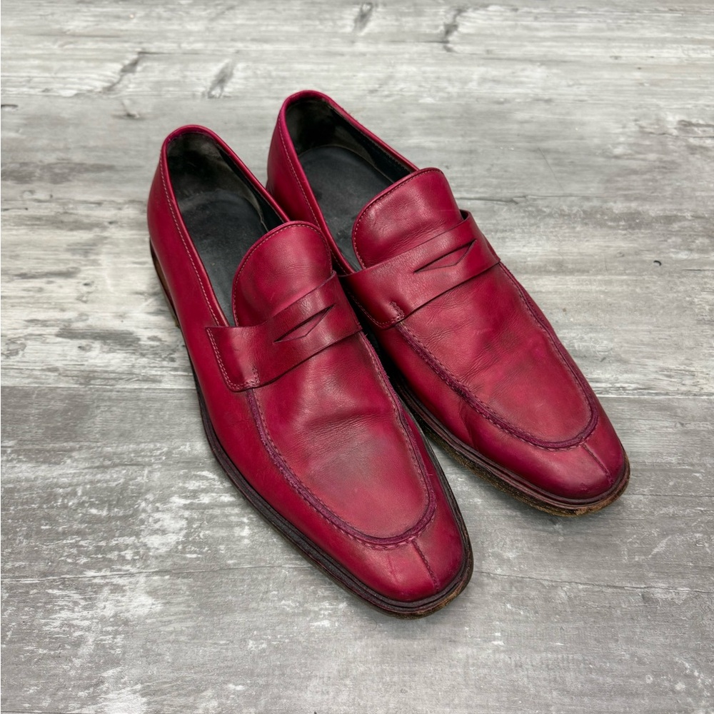 Hugo Boss Red Loafers 9 D